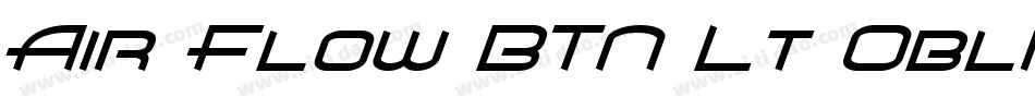 Air Flow BTN Lt Oblique字体转换